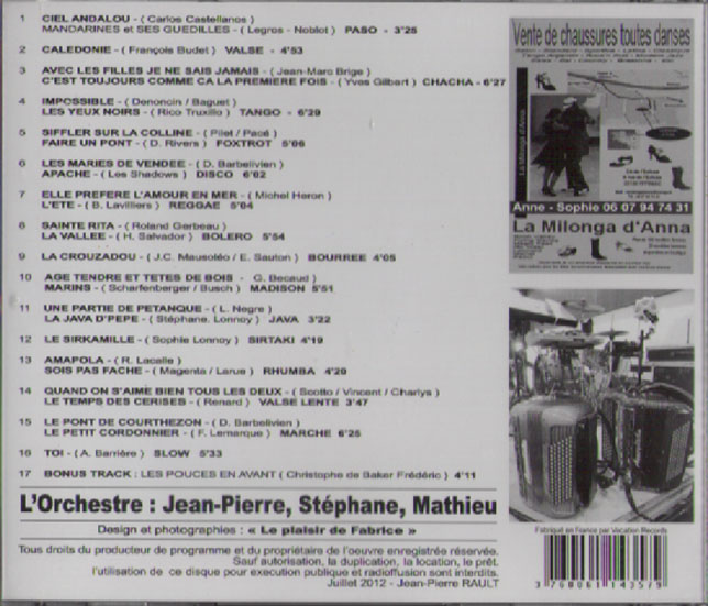 page de garde du CD n 5